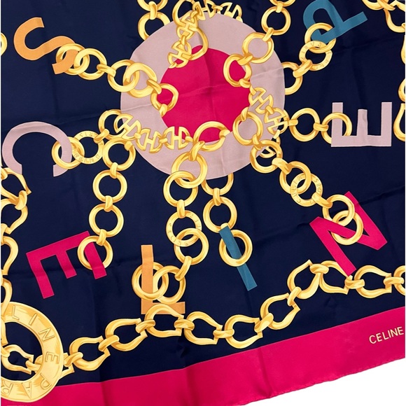 Celine Silk Vintage Scarf - Picture 6 of 7